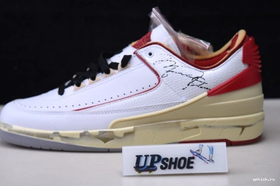 Cheap EP Jordan 2 DJ4375-106 SP Low White O-W Retro Air DJ4375-106 Red 0521
